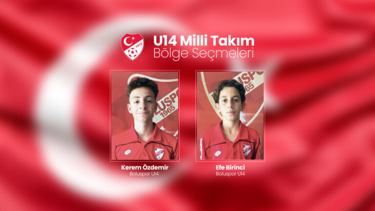 Kerem Özdemir ve Efe Birinci, U14 Milli Takım bölge seçmelerine davet edildi