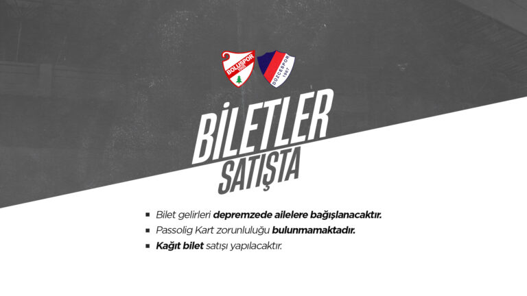 Düzce Cam Düzcespor maçı biletleri satışa çıktı